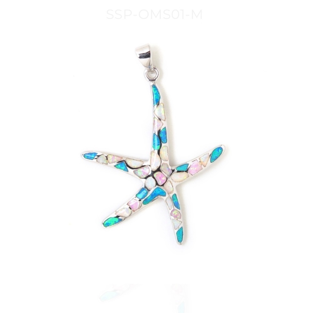 NWT Sterling Silver “Dancing Starfish” opal pendant & earrings 💕💕 new line - Picture 7 of 8